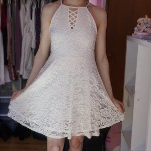 White Summer Embroidered Dress